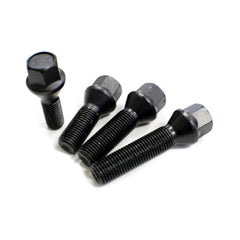 Bimecc Steel Wheel Bolts (Black) Tapered - BMW M3 E46