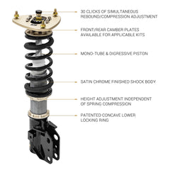 BC RACING COILOVERS DS SERIES - BMW 3 SERIES E36 COMPACT 94-00 (TRUE REAR COILOVER)