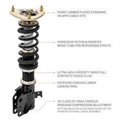 BC RACING COILOVERS RM SERIES - BMW 3 SERIES E92 M3 06-13 (TRUE REAR COILOVER W/O EDC)